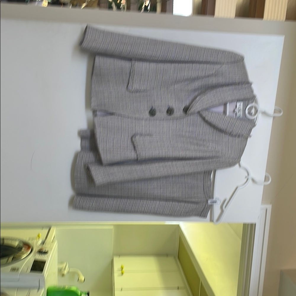 Soft lilac tweed with hand stitched pockets